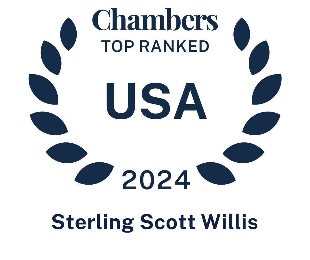 The 2024 Chambers Top Ranked USA logo for Sterling Scott Willis