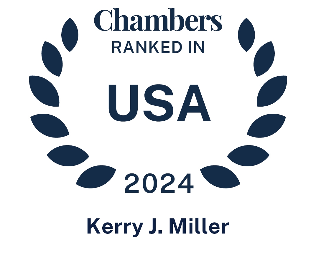 The 2024 Chambers Ranked USA logo for Kerry J Miller